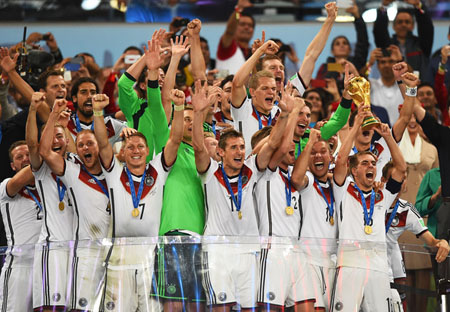 Tuyển Đức vừa giành chức vô địch World Cup 2014.